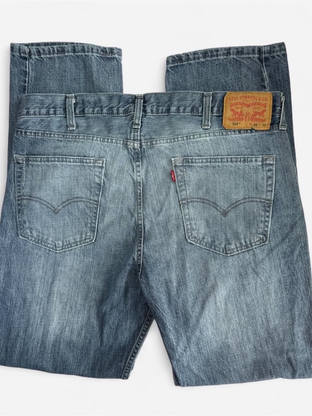 Levi 514 Denim Men’s Jeans - W 38 / L 32 - Blue Wash